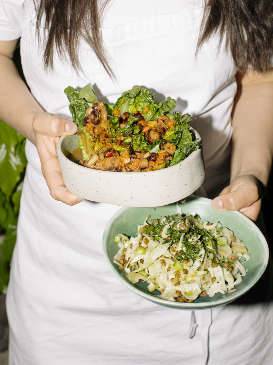 Belugalinsen-Fenchelsalat